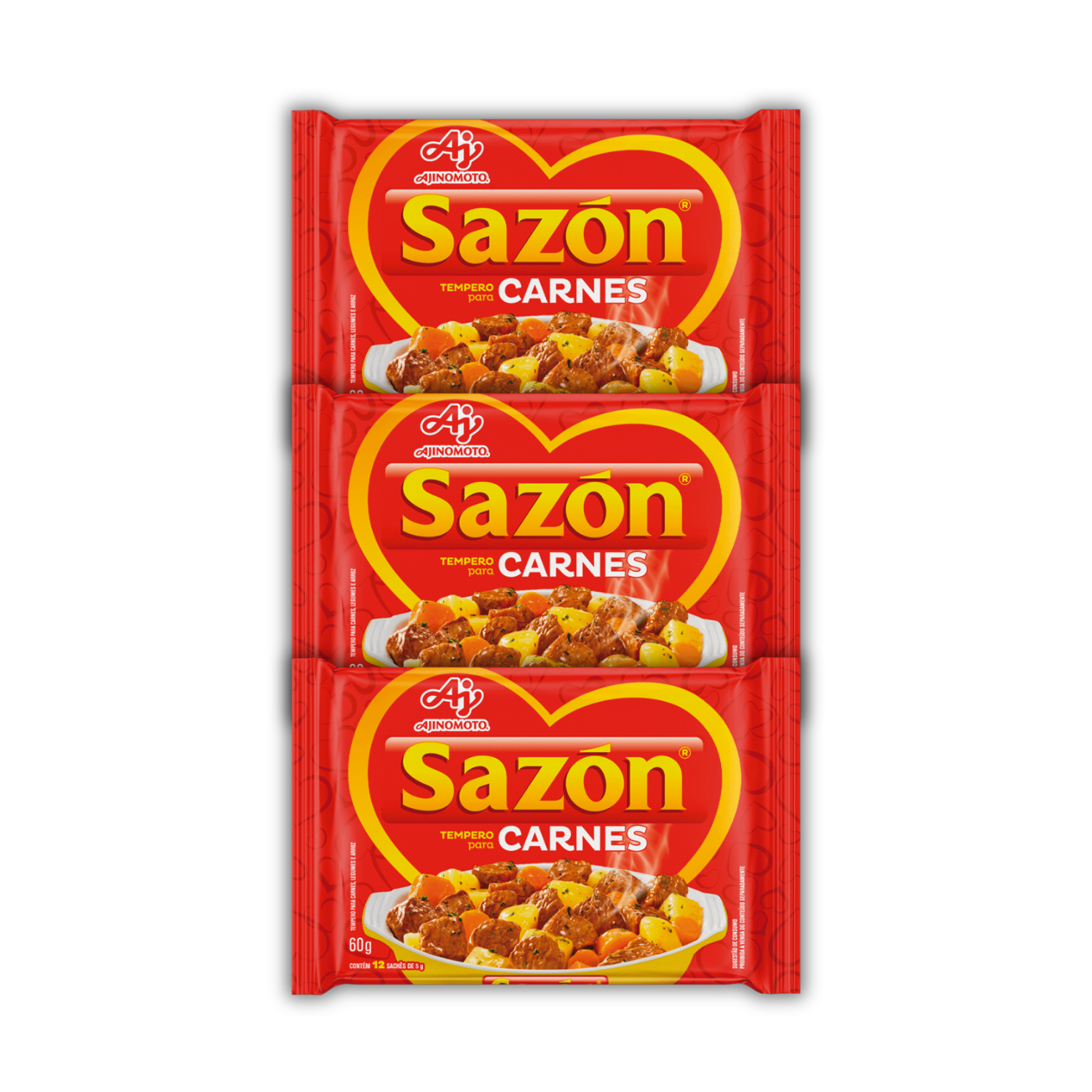 Sazón® Tempero Carnes (3x60g)